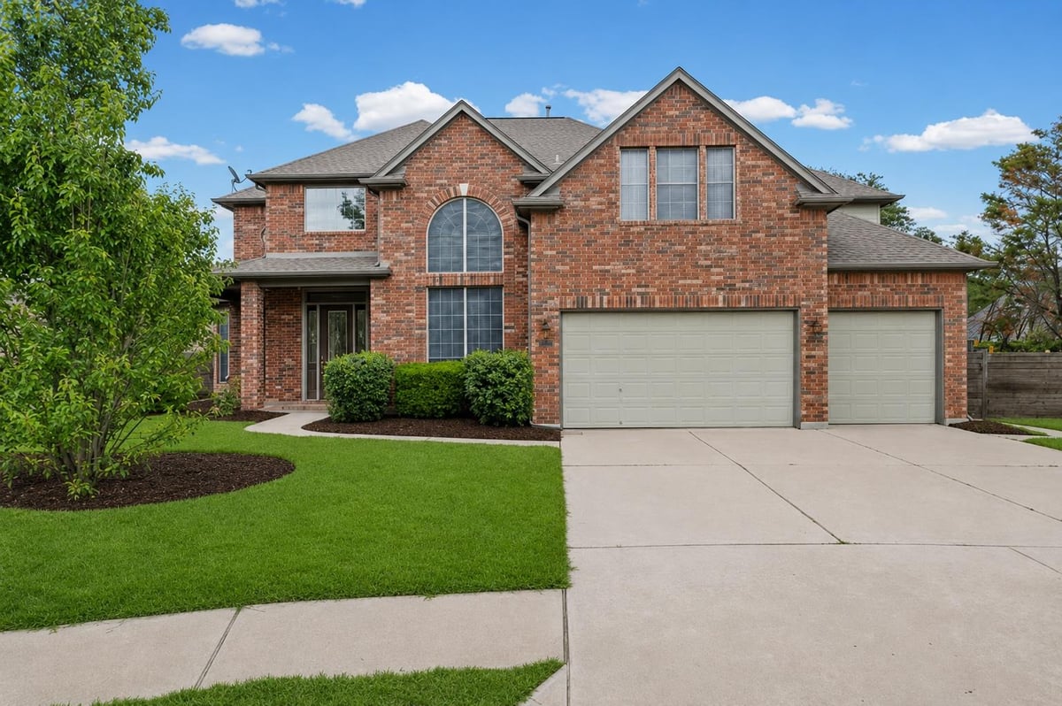 View 2500 Zambia Dr in Ranch At Deer Creek Ph 2 Sec 2500 Zambia Dr - front exterior - Luxury home in Ranch At Deer Creek Ph 2 Sec, Cedar Park, TX