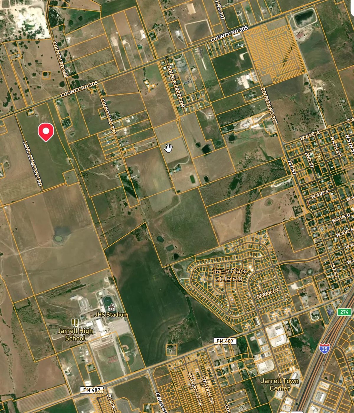 View 2501 County Road 305 in Jarrell ISD Vacant Land 2501 County Road 305 - front exterior - Luxury home in Jarrell ISD Vacant Land, Jarrell, TX
