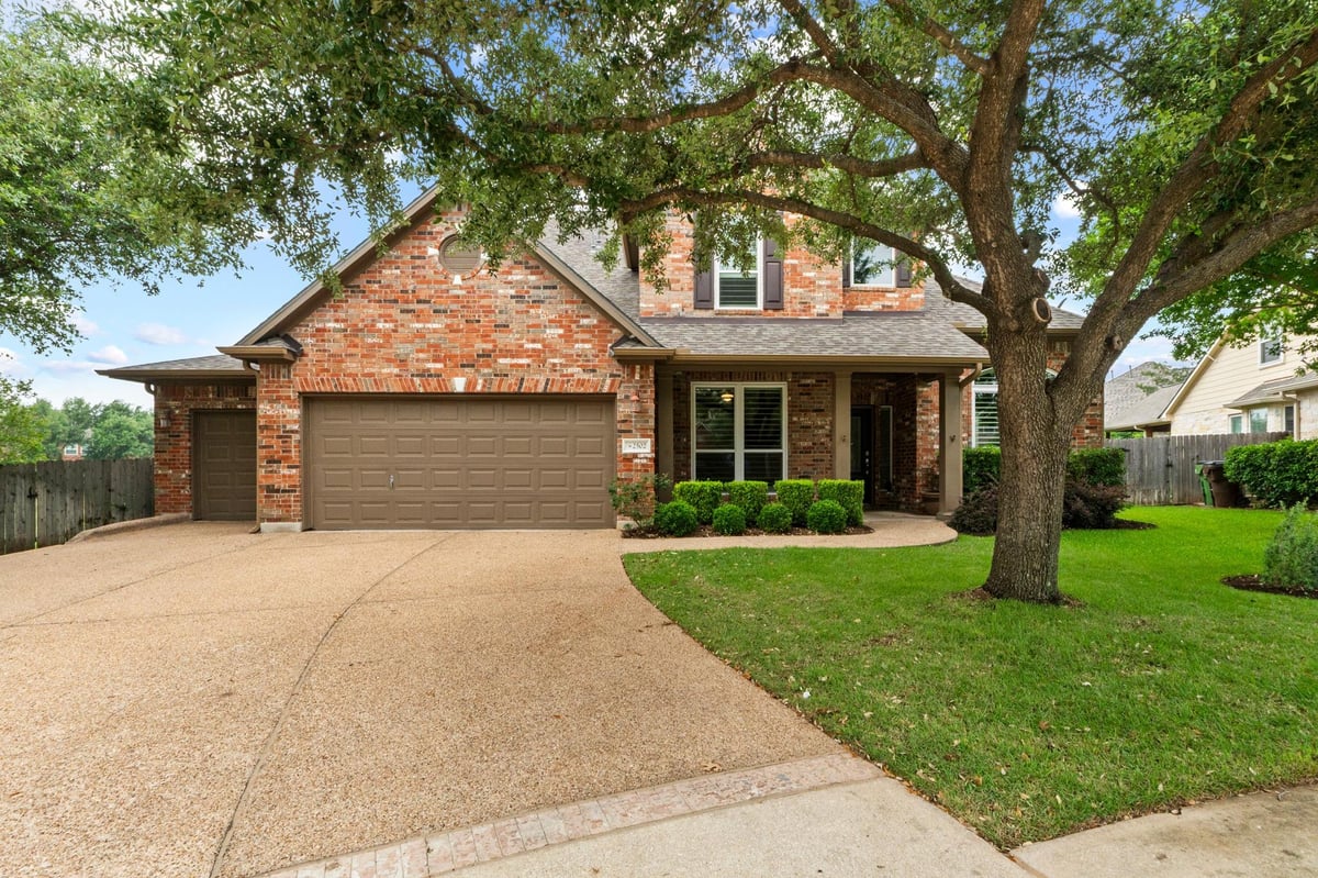 View 2502 Echo Wood PL in Behrens Ranch 2502 Echo Wood PL - front exterior - Luxury home in Behrens Ranch, Round Rock, TX