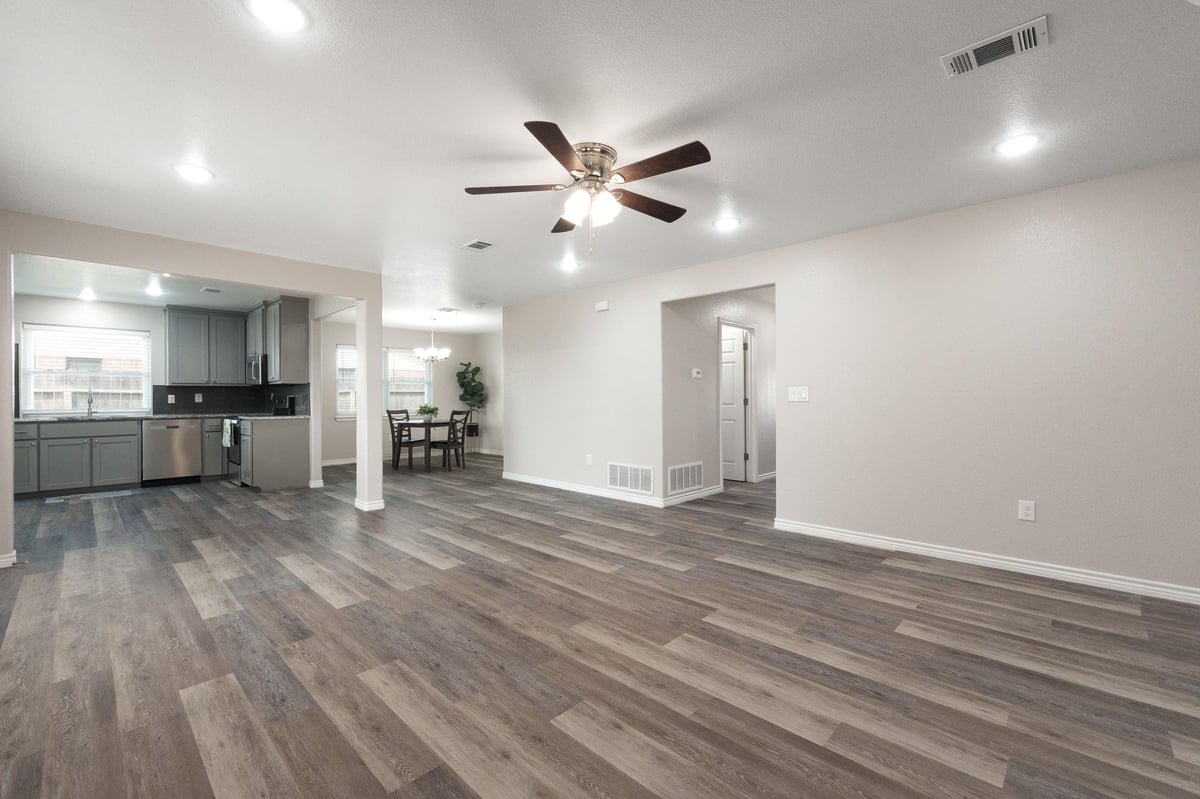Living area at 2504 Hanson Rd - 3 bed 2 bath home