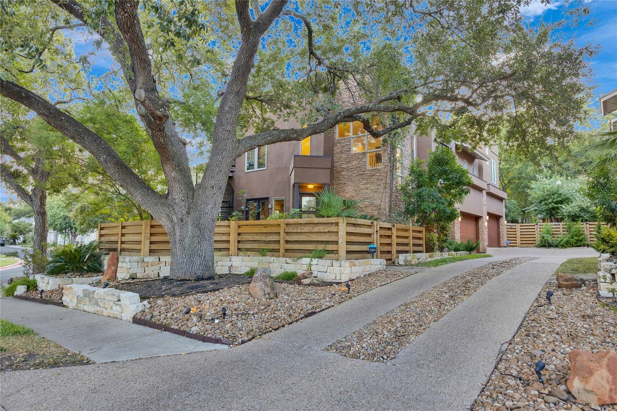 View 2504 Kinney Rd Unit #A in Courtyard At Kinney Condo Amd 2504 Kinney Rd Unit #A - front exterior - Luxury home in Courtyard At Kinney Condo Amd, Austin, TX