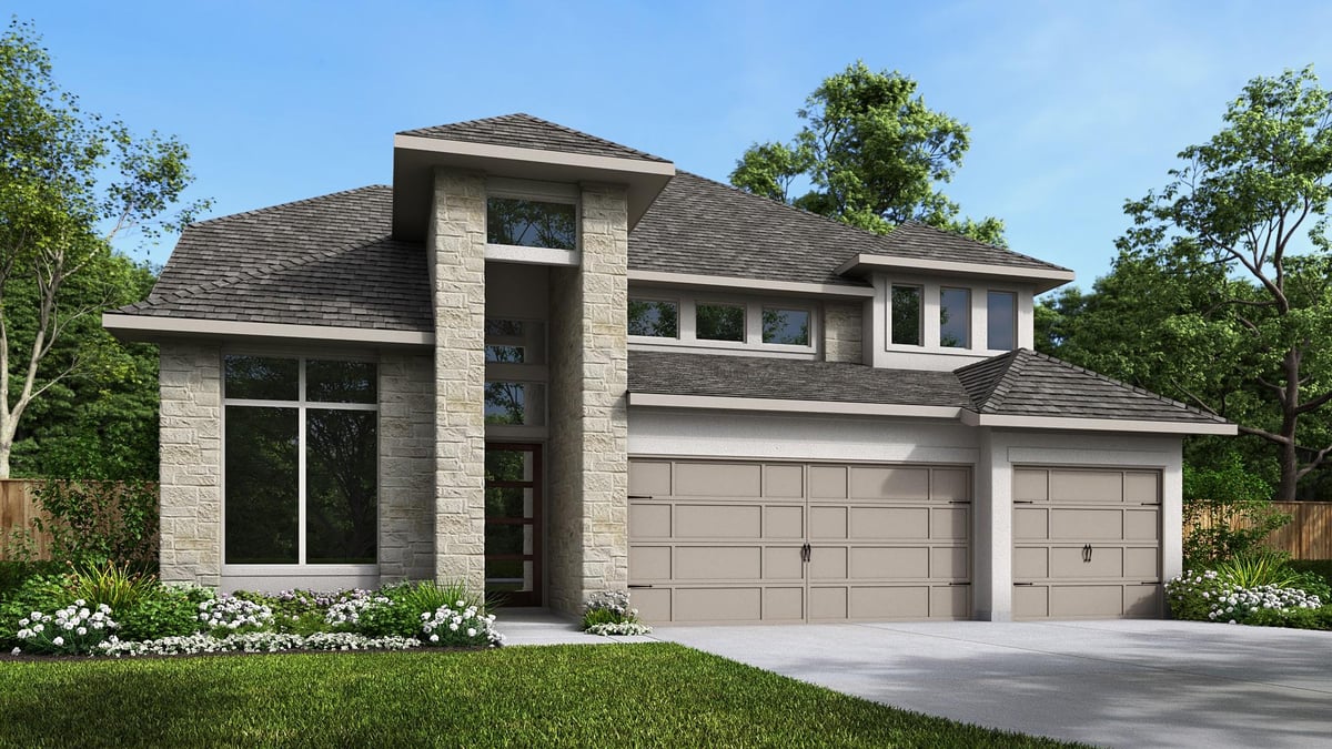 2505 Mighty Counselor LN - front exterior - Luxury home in Parkside on the River West, Georgetown, TX