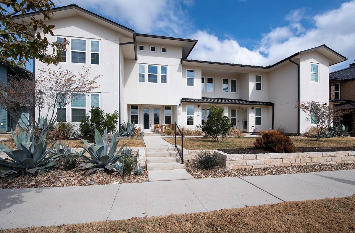 View 2508 B Simond Ave Unit #B in MUELLER HOUSES II AMENDED 2508 B Simond Ave Unit #B - front exterior - Luxury home in MUELLER HOUSES II AMENDED, Austin, TX