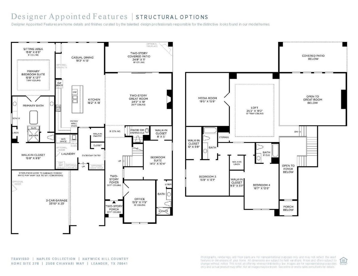 Living area at 2508 Chiavari Way - 4 bed 4 bath home