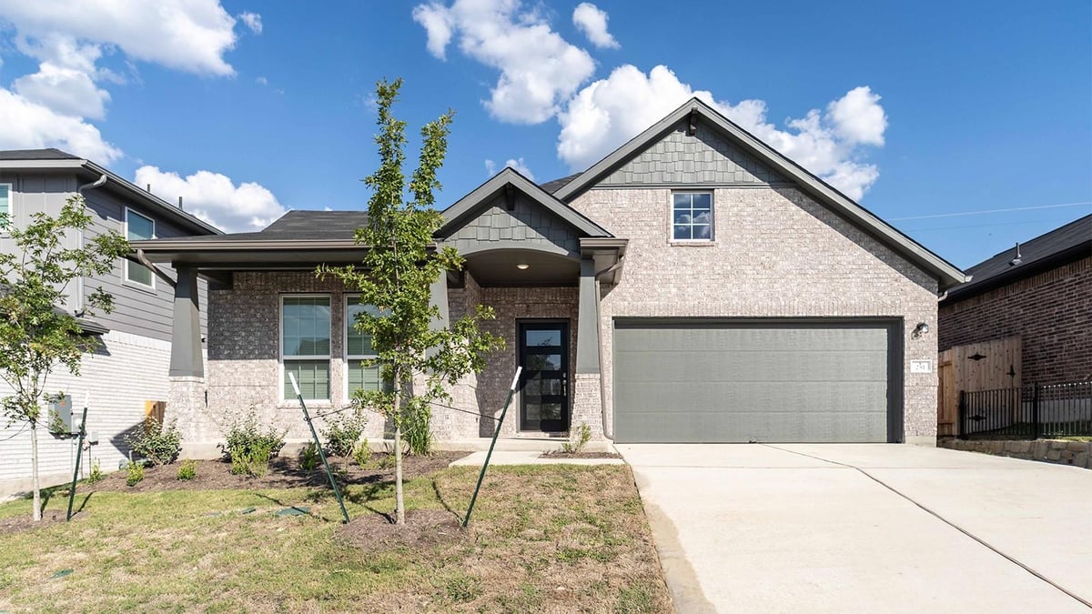 View 251 Grey Leaf Rd in Sunfield 251 Grey Leaf Rd - front exterior - Luxury home in Sunfield, Buda, TX