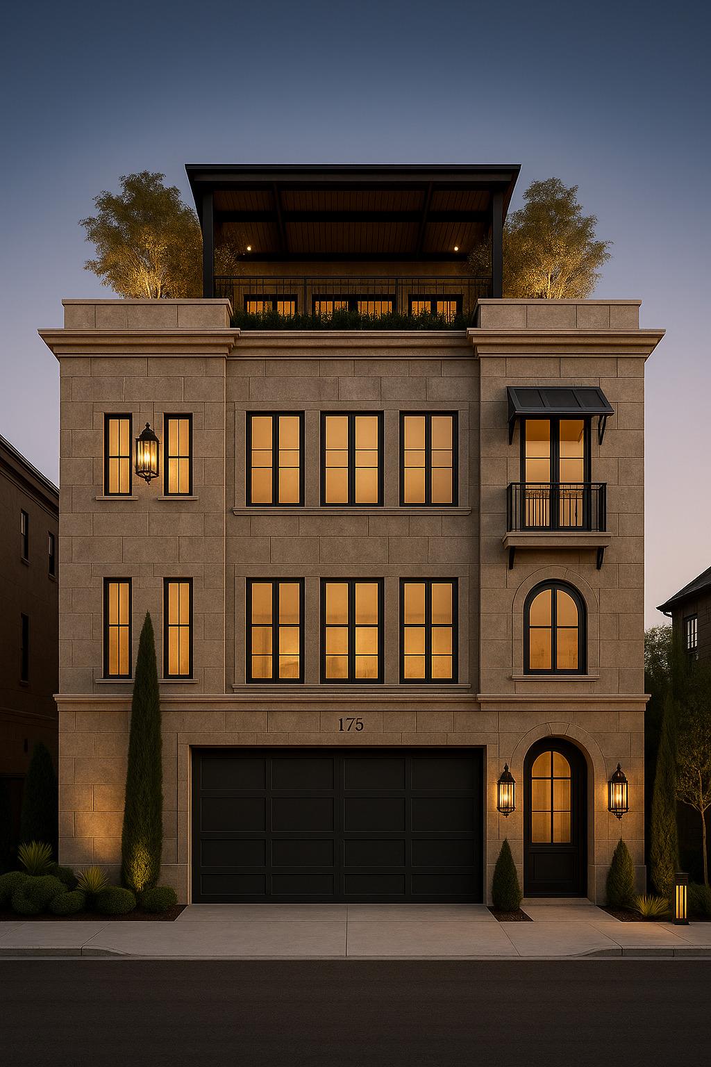 View 2512 and 2516 Enfield Rd in Westfield A 2512 and 2516 Enfield Rd - front exterior with 2512 and 2516 Enfield Rd in Austin - Luxury home in Westfield A, Austin, TX