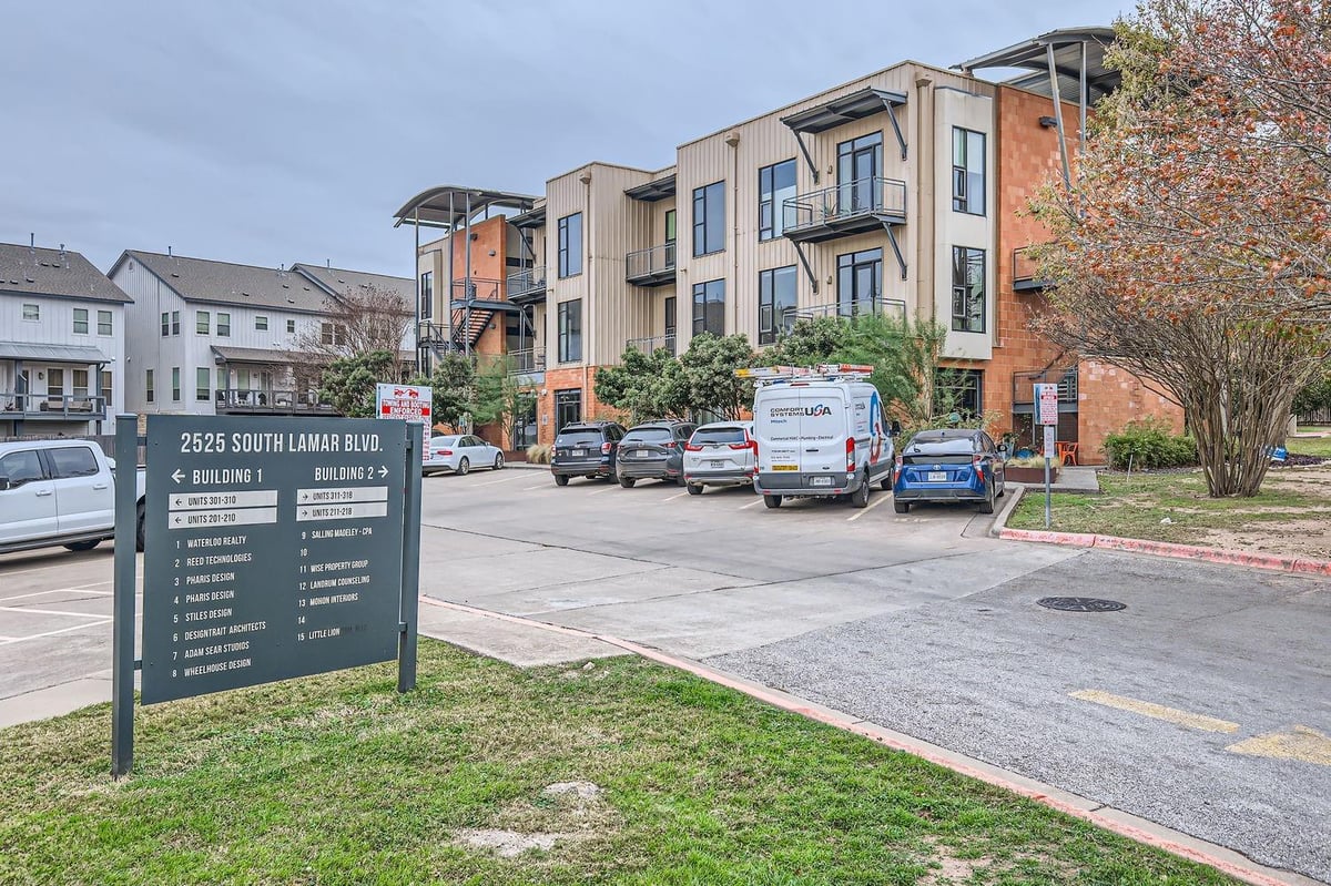 View 2525 S Lamar BLVD Unit #211 in Spaces 2525 Condo 2525 S Lamar BLVD Unit #211 - front exterior - Luxury home in Spaces 2525 Condo, Austin, TX