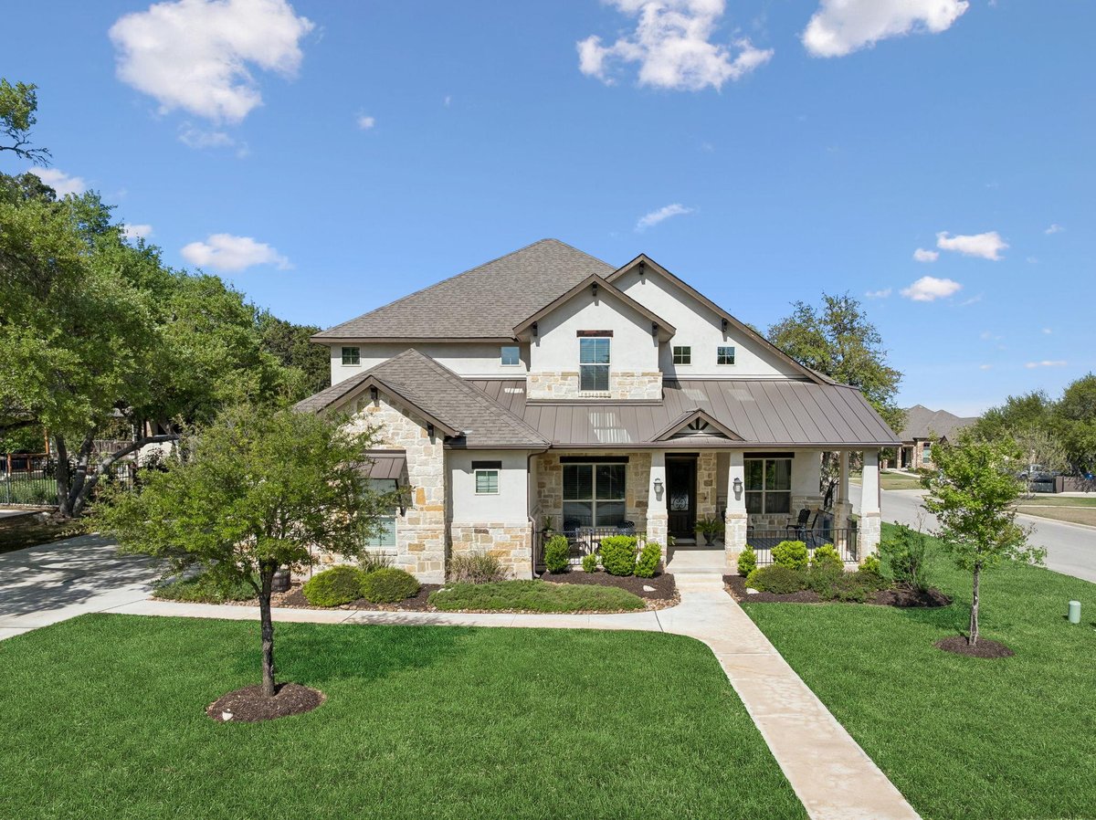 View 2534 Lermann in Manor Creek 5A 2534 Lermann - front exterior - Luxury home in Manor Creek 5A, New Braunfels, TX