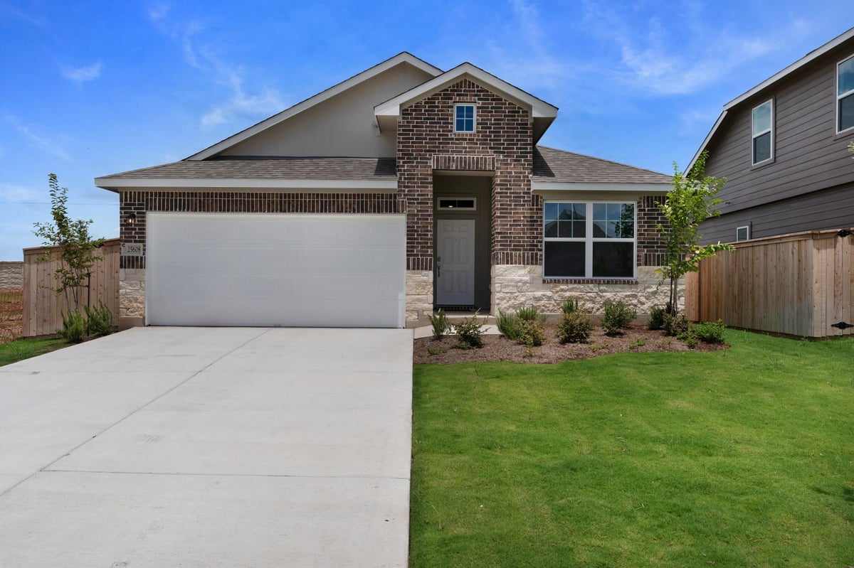 View 25608 Wheat Seed LN in Briarwood 25608 Wheat Seed LN - front exterior - Luxury home in Briarwood, Elgin, TX
