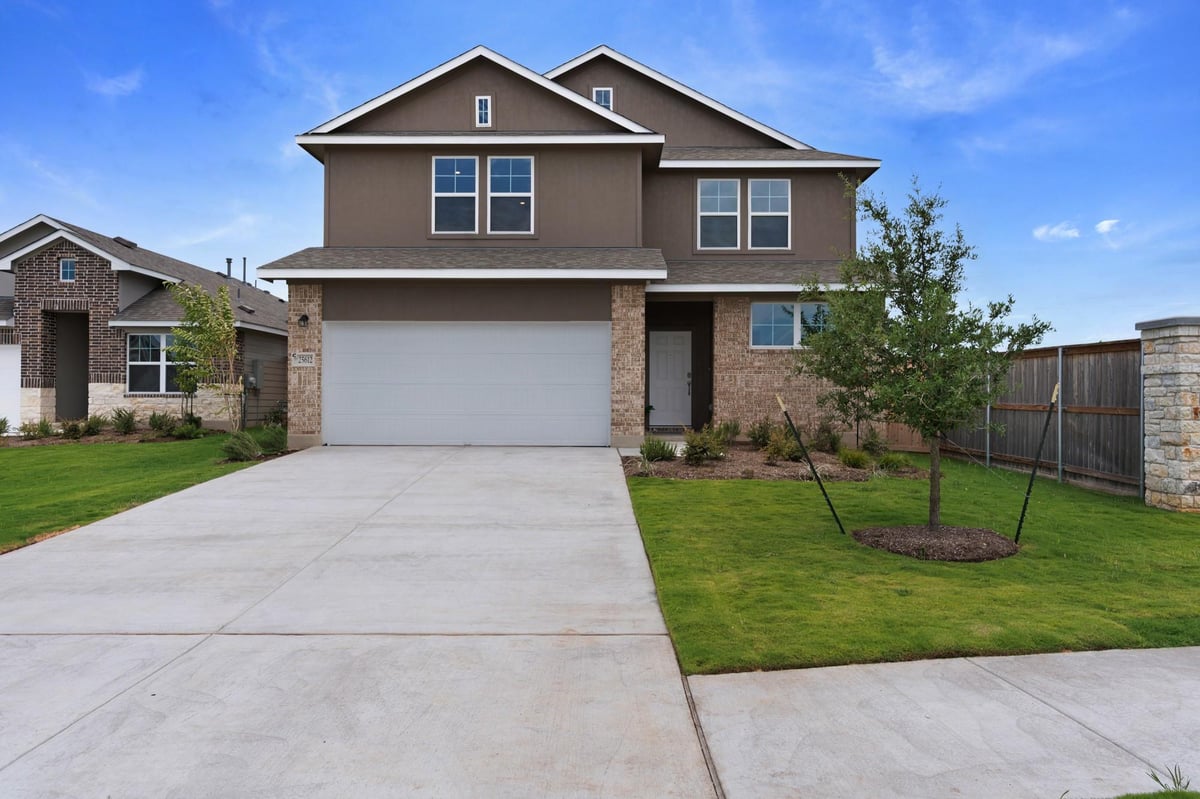 View 25612 Wheat Seed LN in Briarwood 25612 Wheat Seed LN - front exterior - Luxury home in Briarwood, Elgin, TX