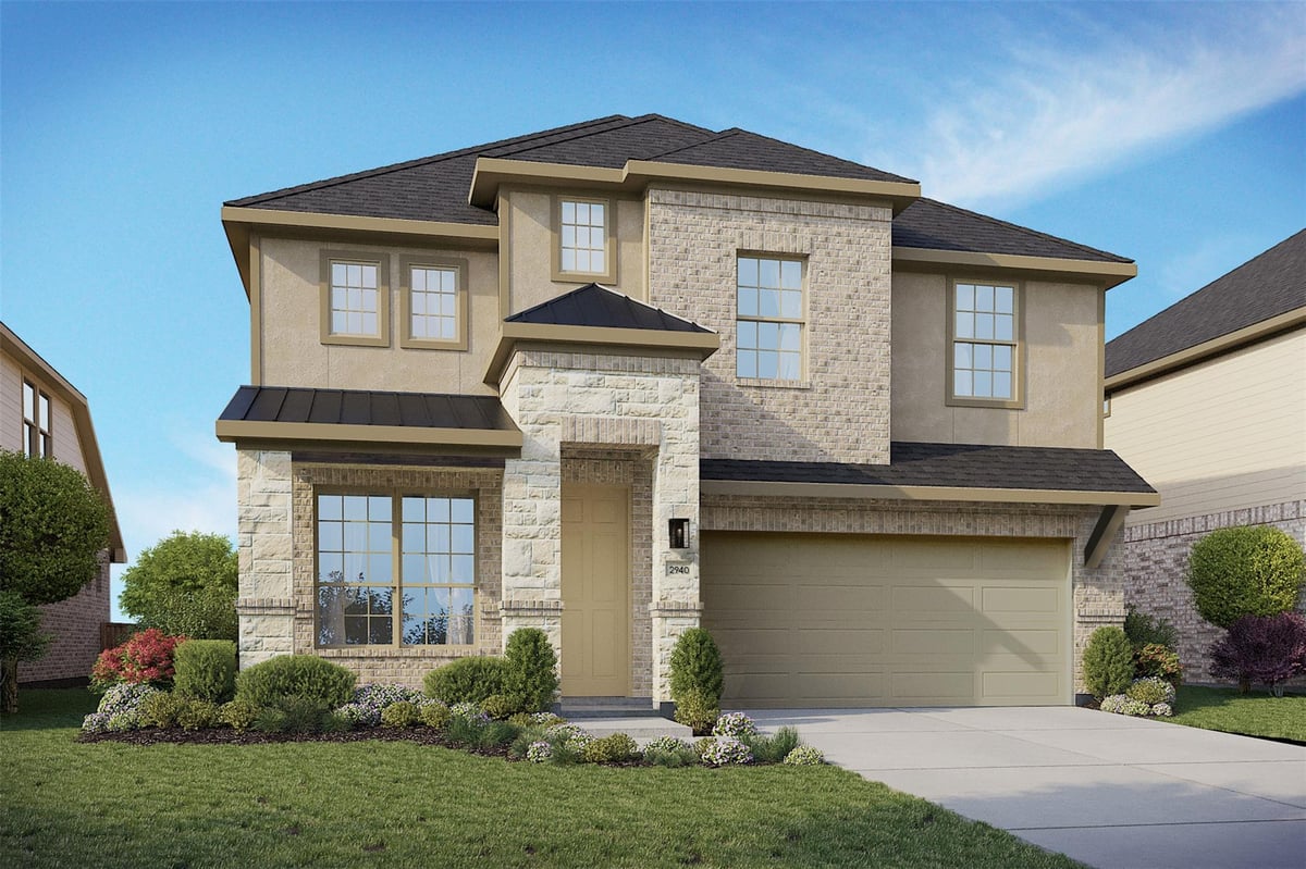 25617 Flora Bella Ln - front exterior - Luxury home in Briarwood, Elgin, TX