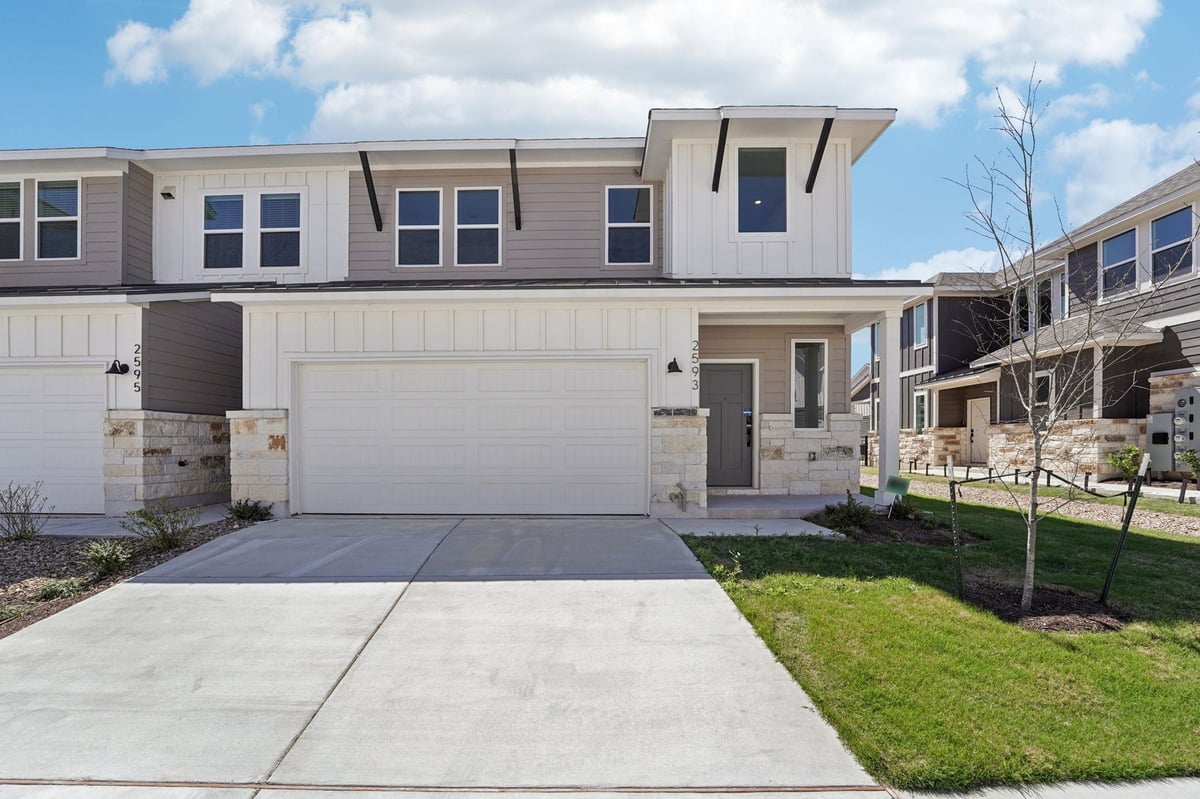 2593 Jack Nora WAY - front exterior - Luxury home in Avery Centre, Round Rock, TX
