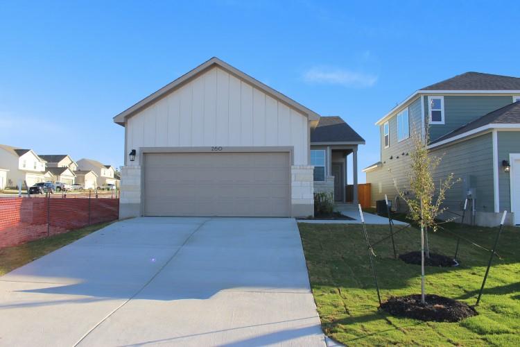 View 260 Escape Way in Eastwood at Sonterra 260 Escape Way - front exterior - Luxury home in Eastwood at Sonterra, Jarrell, TX