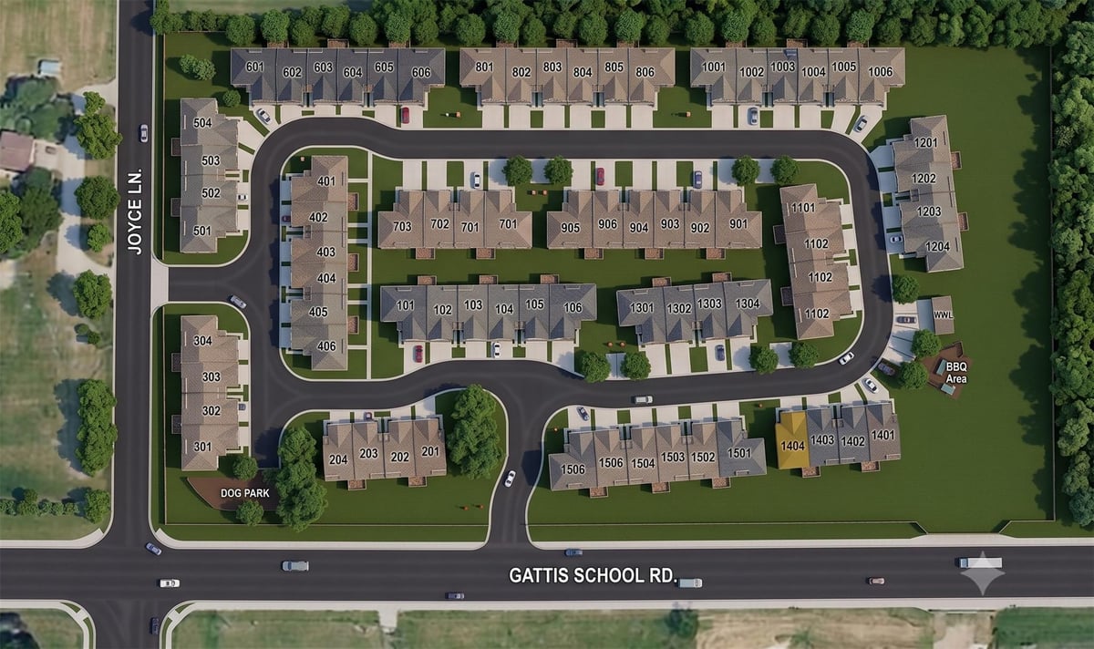 View 2600 Gattis School RD Unit #501-504 in Townhomes at Gattis Condos 2600 Gattis School RD Unit #501-504 - front exterior - Luxury home in Townhomes at Gattis Condos, Round Rock, TX