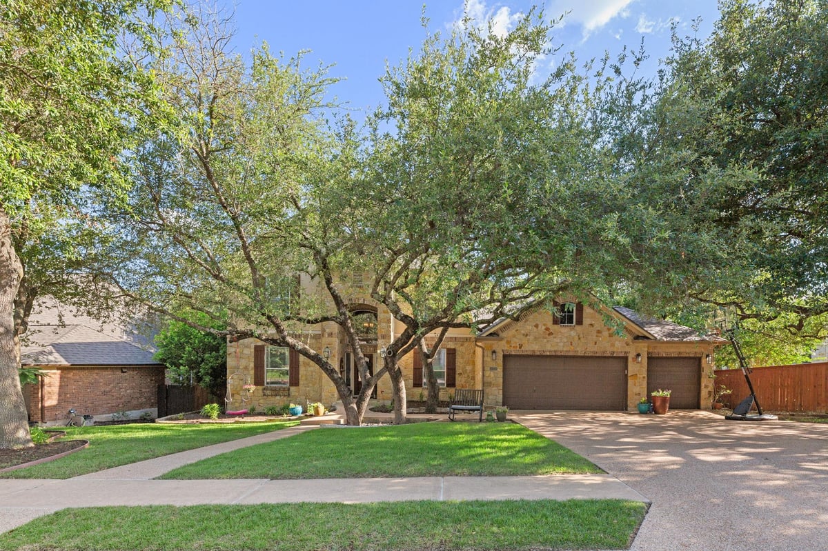 View 2603 Farleigh LN in Twin Creeks Cc Sec 08 2603 Farleigh LN - front exterior - Luxury home in Twin Creeks Cc Sec 08, Cedar Park, TX