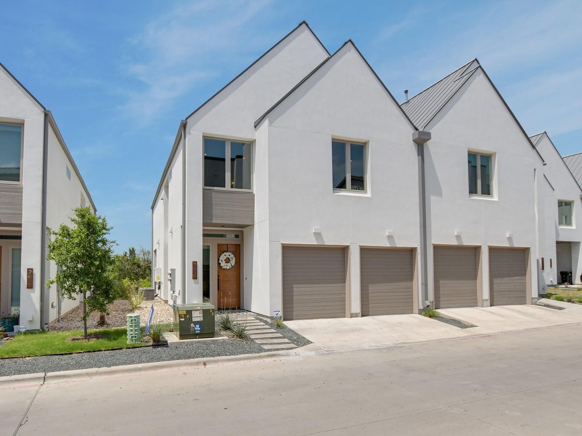 View 2610 Watkins Way in Walsh 360 Townhomes 2610 Watkins Way - front exterior - Luxury home in Walsh 360 Townhomes, Austin, TX