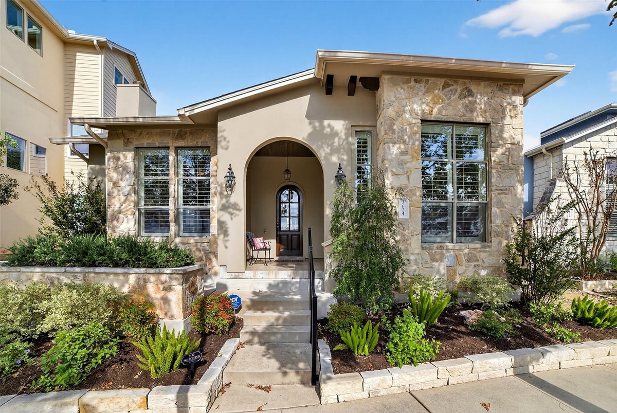 View 2624 Tom Miller ST in Mueller Sec 05 2624 Tom Miller ST - front exterior - Luxury home in Mueller Sec 05, Austin, TX
