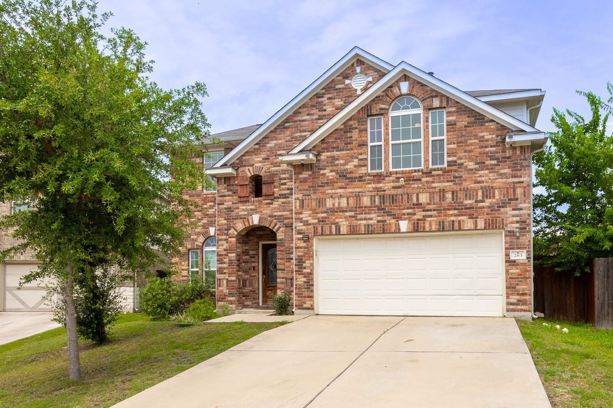 View 263 Joseph Dr in Sunfield Ph Two Sec Four 263 Joseph Dr - front exterior - Luxury home in Sunfield Ph Two Sec Four, Buda, TX