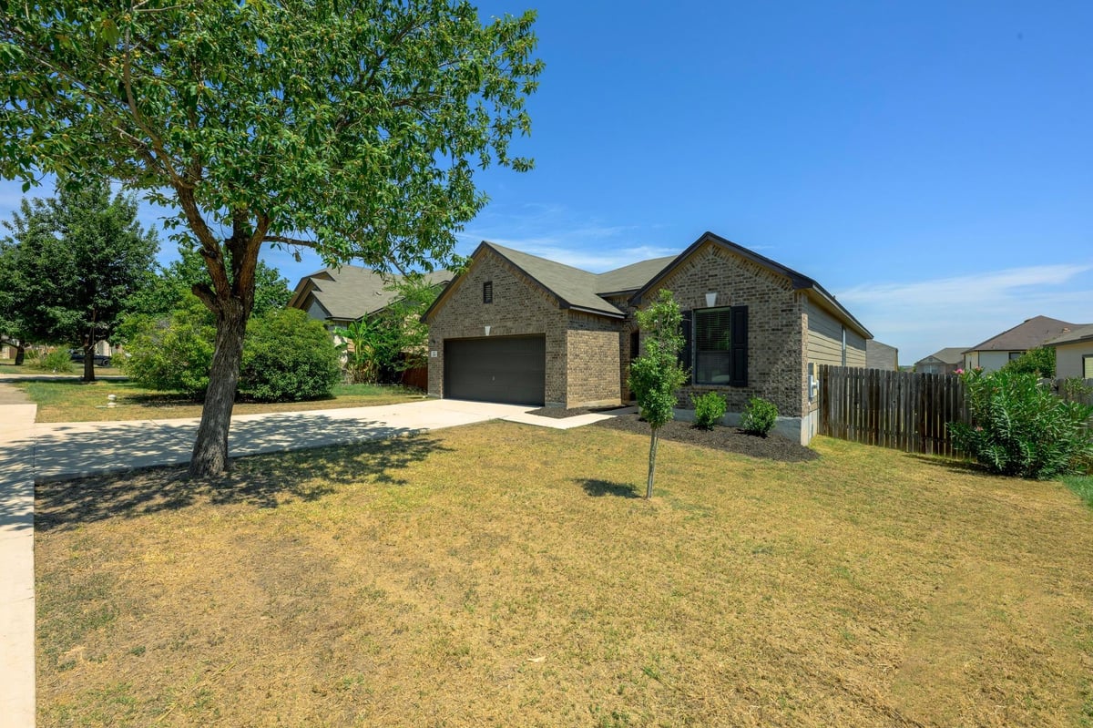 View 269 Connor Elkins Dr in Waterleaf Ph A Sec 3b 269 Connor Elkins Dr - front exterior - Luxury home in Waterleaf Ph A Sec 3b, Kyle, TX
