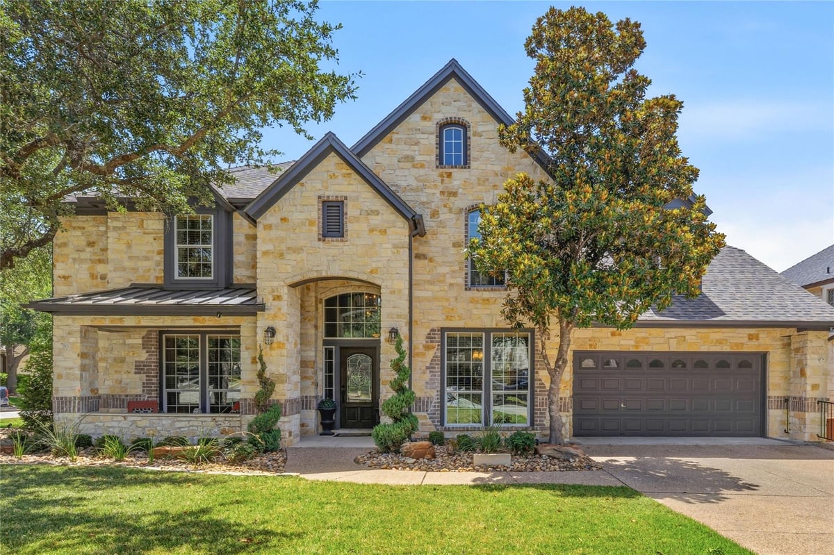View 2700 Lothian DR in Twin Creeks Country Club Sec 9 2700 Lothian DR - front exterior - Luxury home in Twin Creeks Country Club Sec 9, Cedar Park, TX