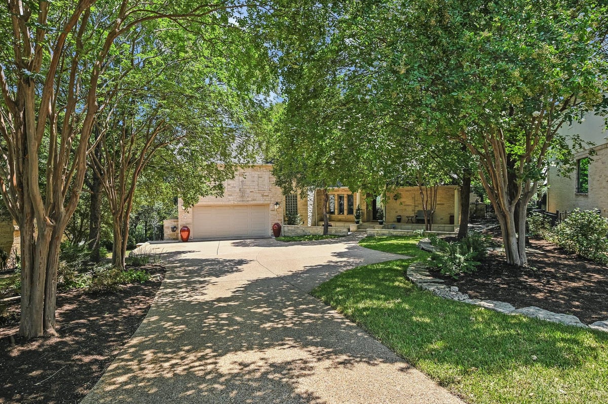 View 2701 Bartons Bluff LN in Wallingwood Sec 02-A 2701 Bartons Bluff LN - front exterior - Luxury home in Wallingwood Sec 02-A, Austin, TX