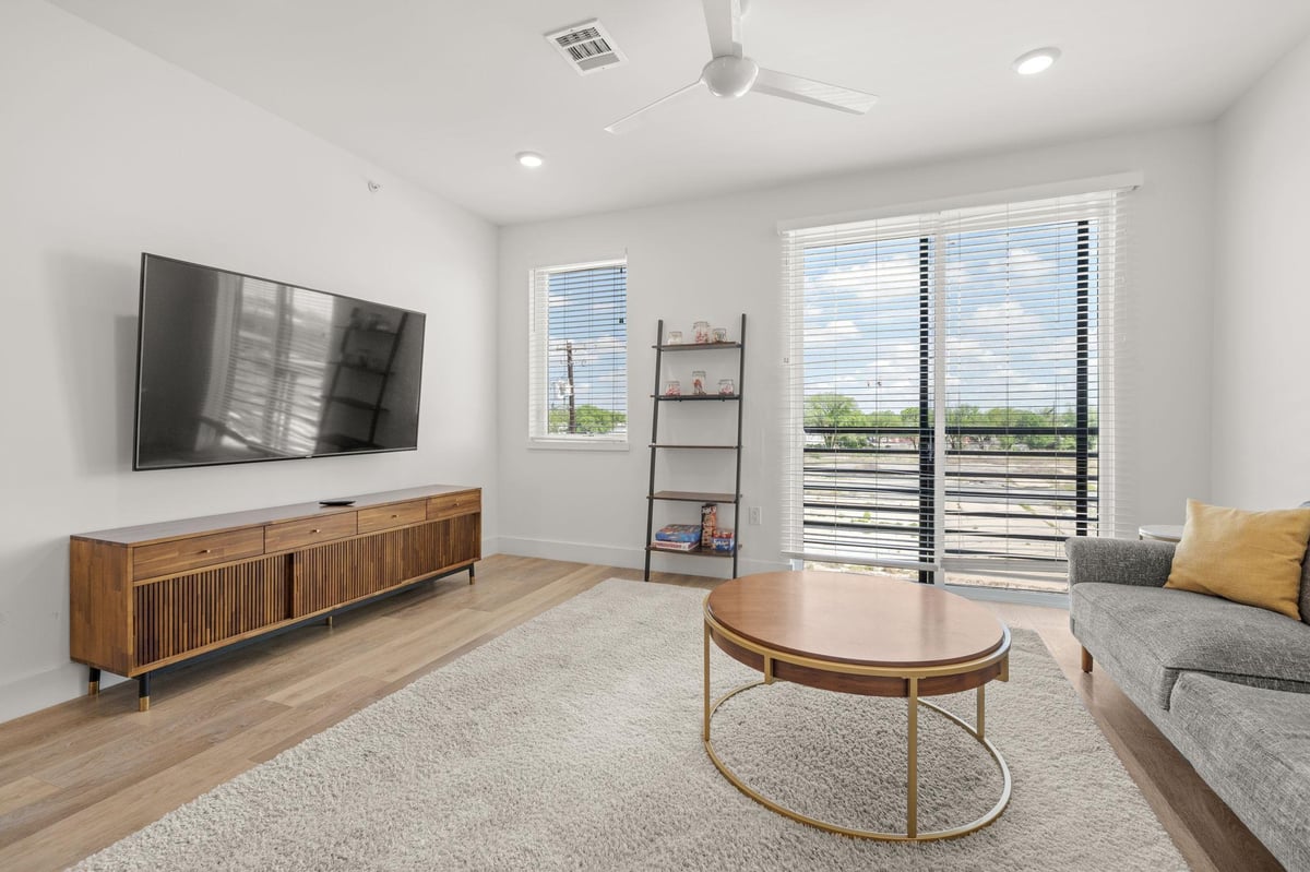 Primary bedroom at 2709 E 5th St Unit #1306 - 2 bed 2 bath home