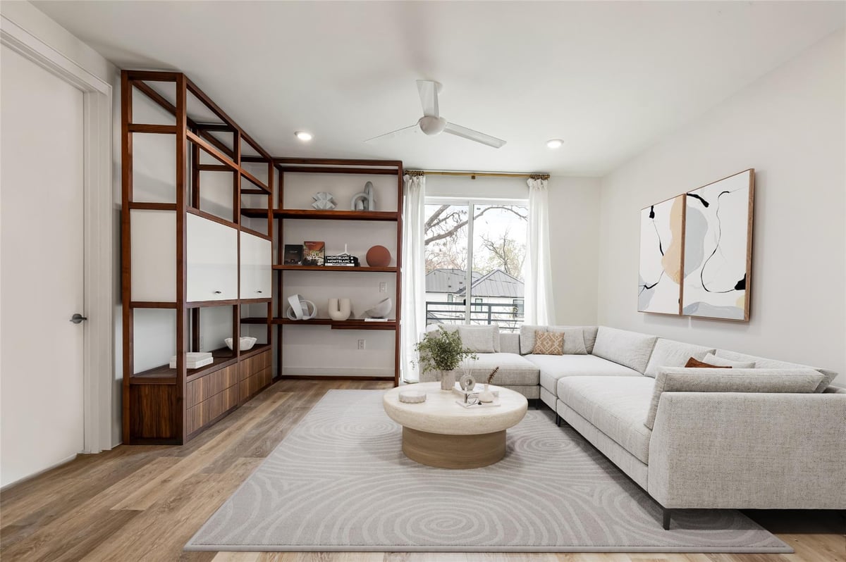 Living area at 2709 E 5th St Unit #2203 - 1 bed 1 bath home