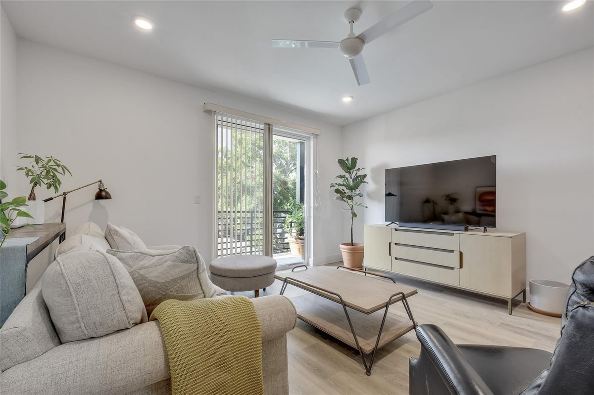 Primary bedroom at 2709 E 5th St Unit #2305 - 2 bed 1 bath home