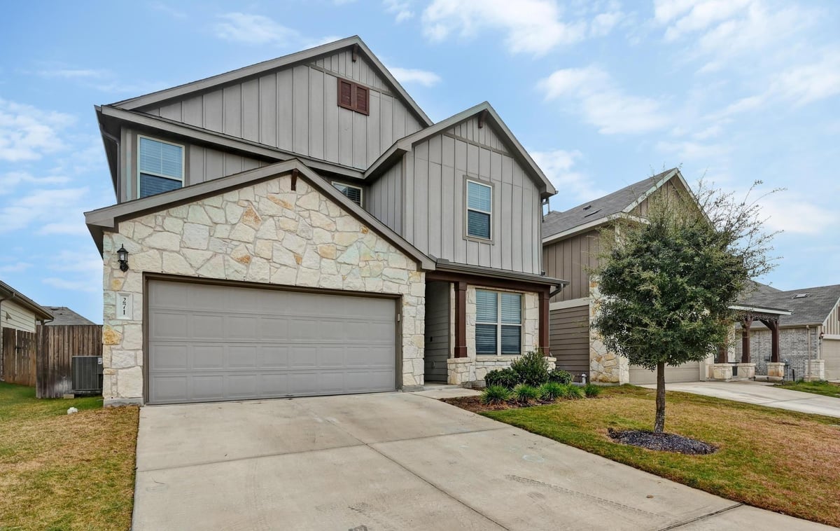View 271 Grace Lilly Dr in Sunfield Ph Four Sec Two 271 Grace Lilly Dr - property photo 1 - Luxury home in Sunfield Ph Four Sec Two, Buda, TX