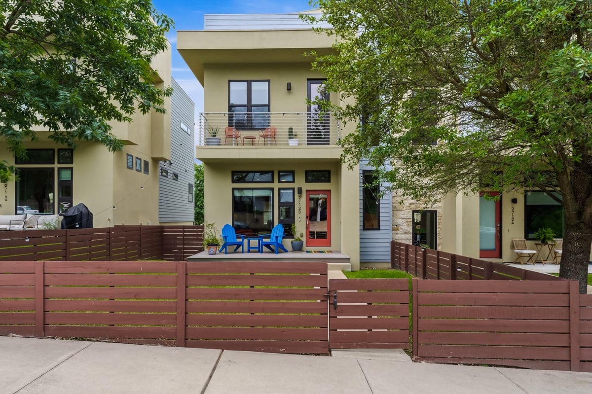 View 2712 S 5th ST Unit #B in The Denizen Condominiums 2712 S 5th ST Unit #B - front exterior - Luxury home in The Denizen Condominiums, Austin, TX