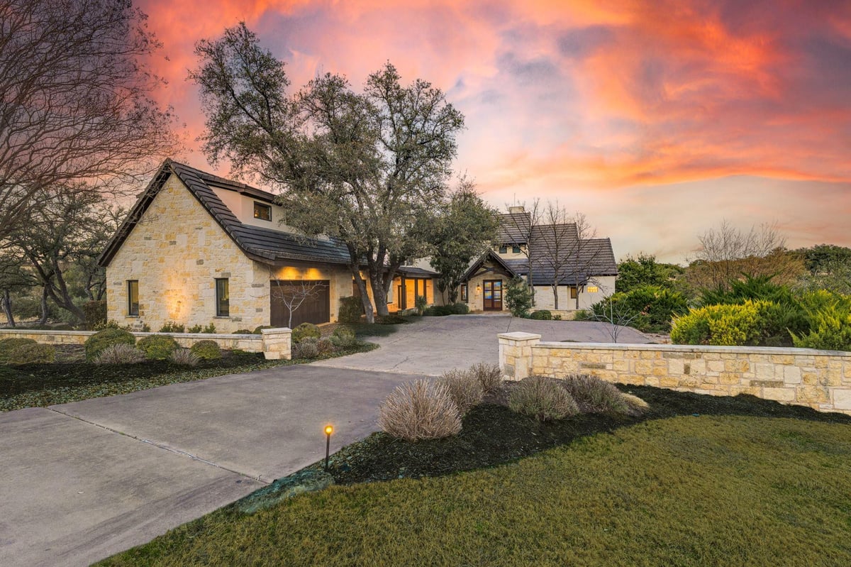 View 27426 Waterfall Hill Pkwy in Barton Creek Lakeside 27426 Waterfall Hill Pkwy - front exterior - Luxury home in Barton Creek Lakeside, Spicewood, TX