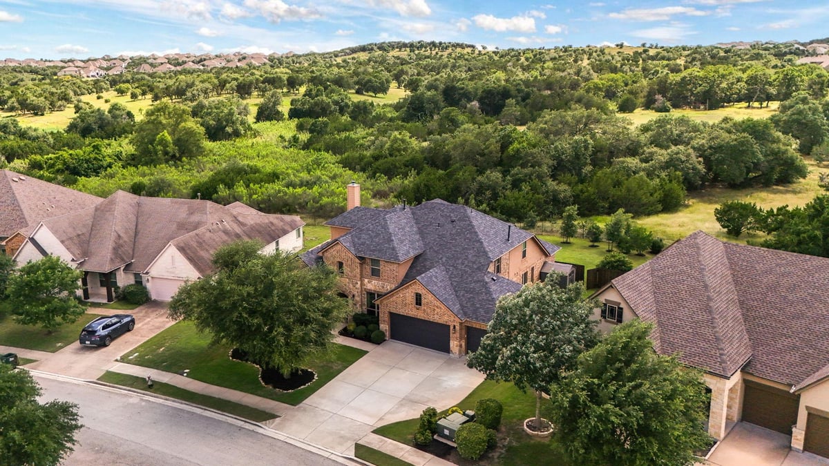 View 276 Merion DR in Belterra Ph 4 Sec 13 276 Merion DR - front exterior - Luxury home in Belterra Ph 4 Sec 13, Austin, TX