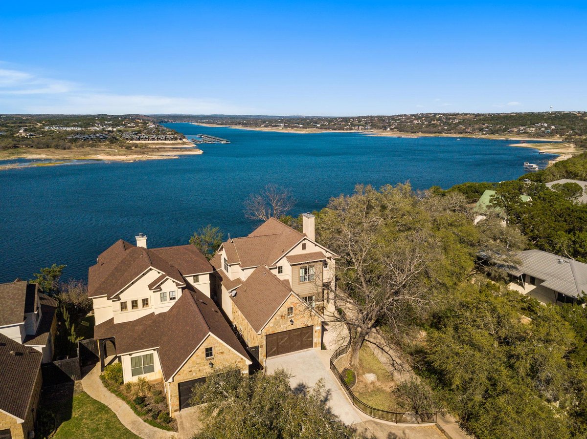 View 2804B Lohmans Ford Rd in Poole Place Sec 1 2804B Lohmans Ford Rd - front exterior - Luxury home in Poole Place Sec 1, Lago Vista, TX