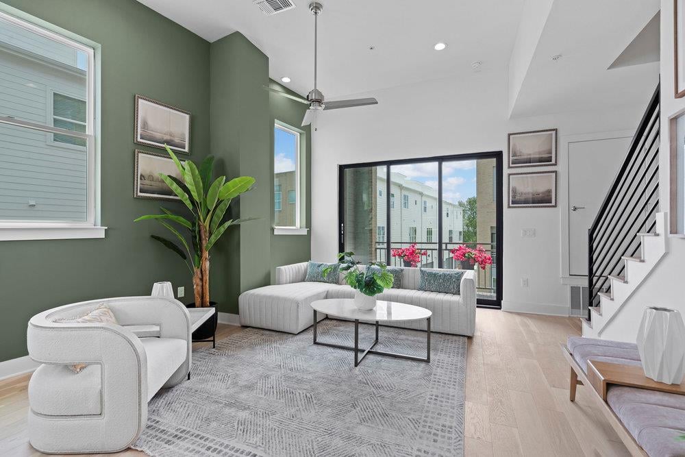 Living area at 2805 McCurdy St Unit #10 - 3 bed 3 bath home
