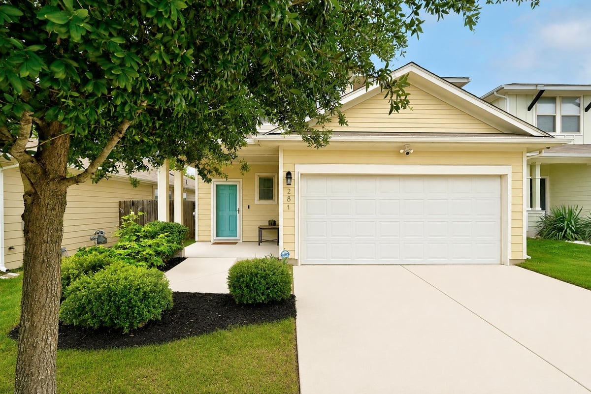 View 281 Guemal RD in Shadow Creek Ph Nine Sec Two 281 Guemal RD - front exterior - Luxury home in Shadow Creek Ph Nine Sec Two, Buda, TX