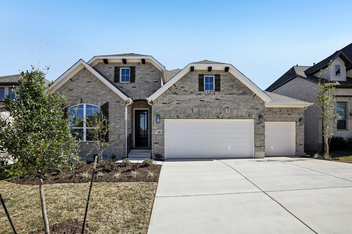 View 281 Seaside Sparrow Way in 6 Creeks 281 Seaside Sparrow Way - front exterior - Luxury home in 6 Creeks, Kyle, TX