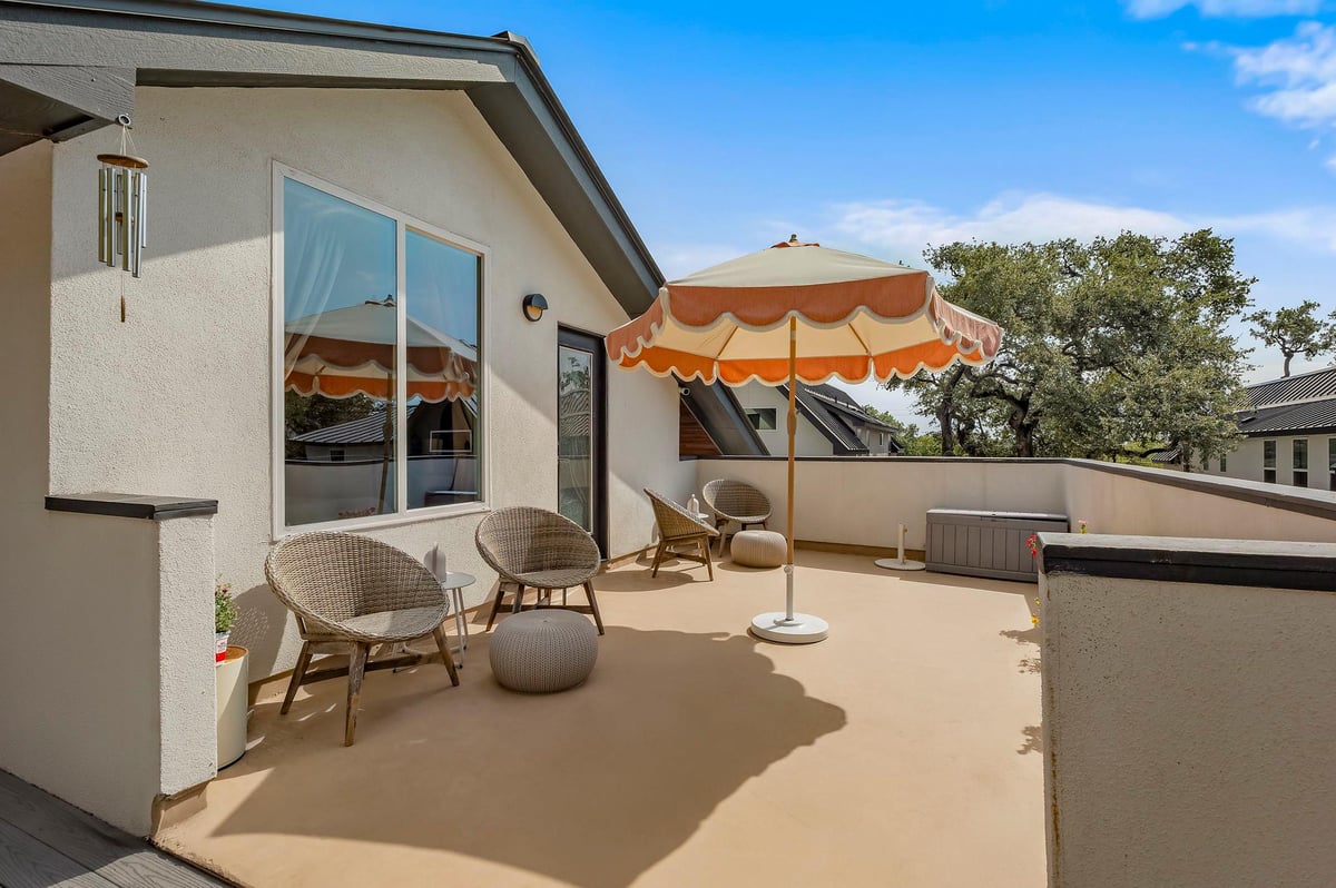 Primary bedroom at 2812 Oak Springs Dr Unit #2 - 2 bed 2 bath home