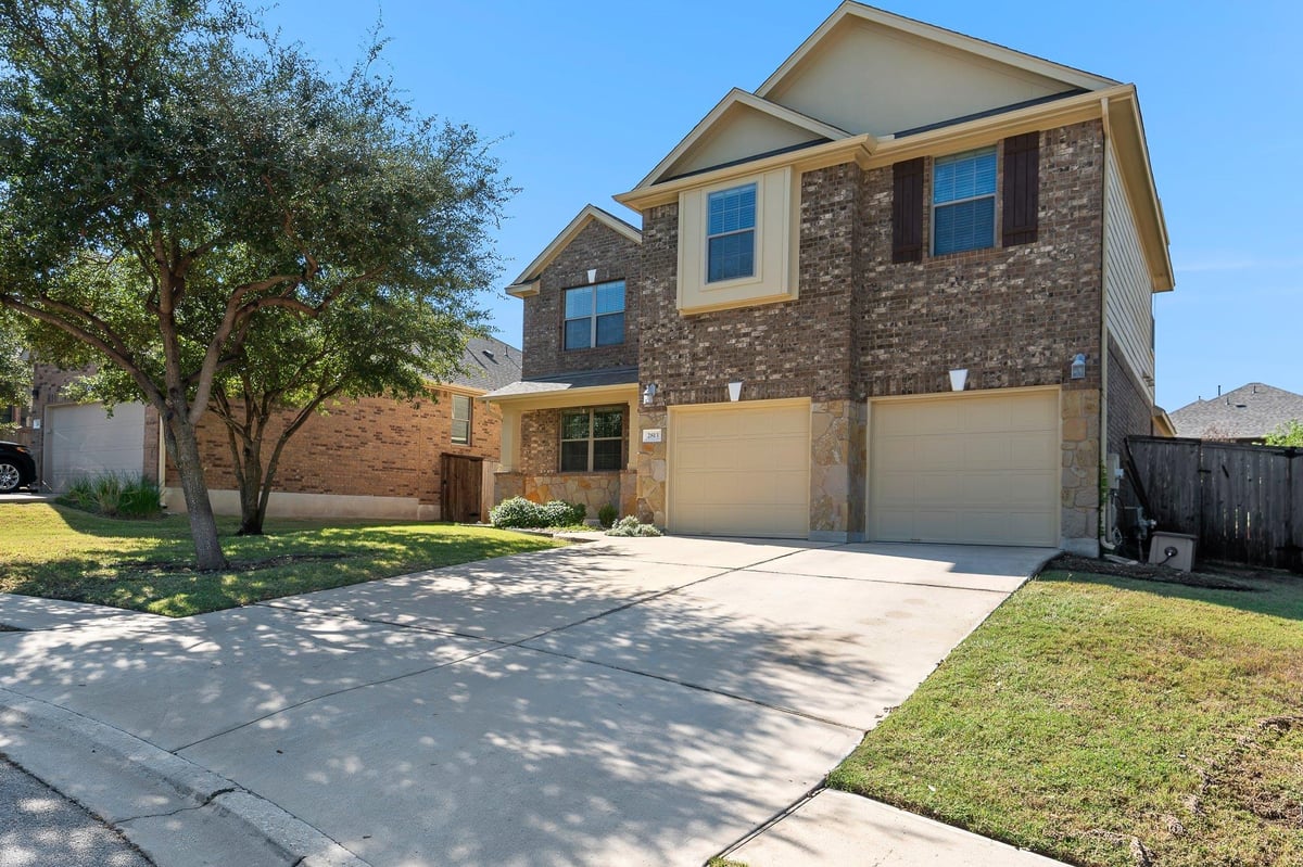 View 2813 Granite Hill Cv in Bluffs/Crystal Falls Sec I Ph 2813 Granite Hill Cv - front exterior - Luxury home in Bluffs/Crystal Falls Sec I Ph, Leander, TX