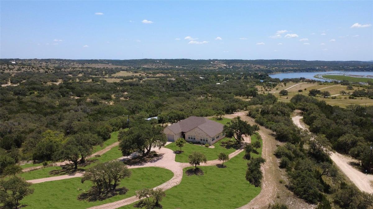 View 28701 Valley Rd in Paradise Manor 28701 Valley Rd - front exterior - Luxury home in Paradise Manor, Marble Falls, TX