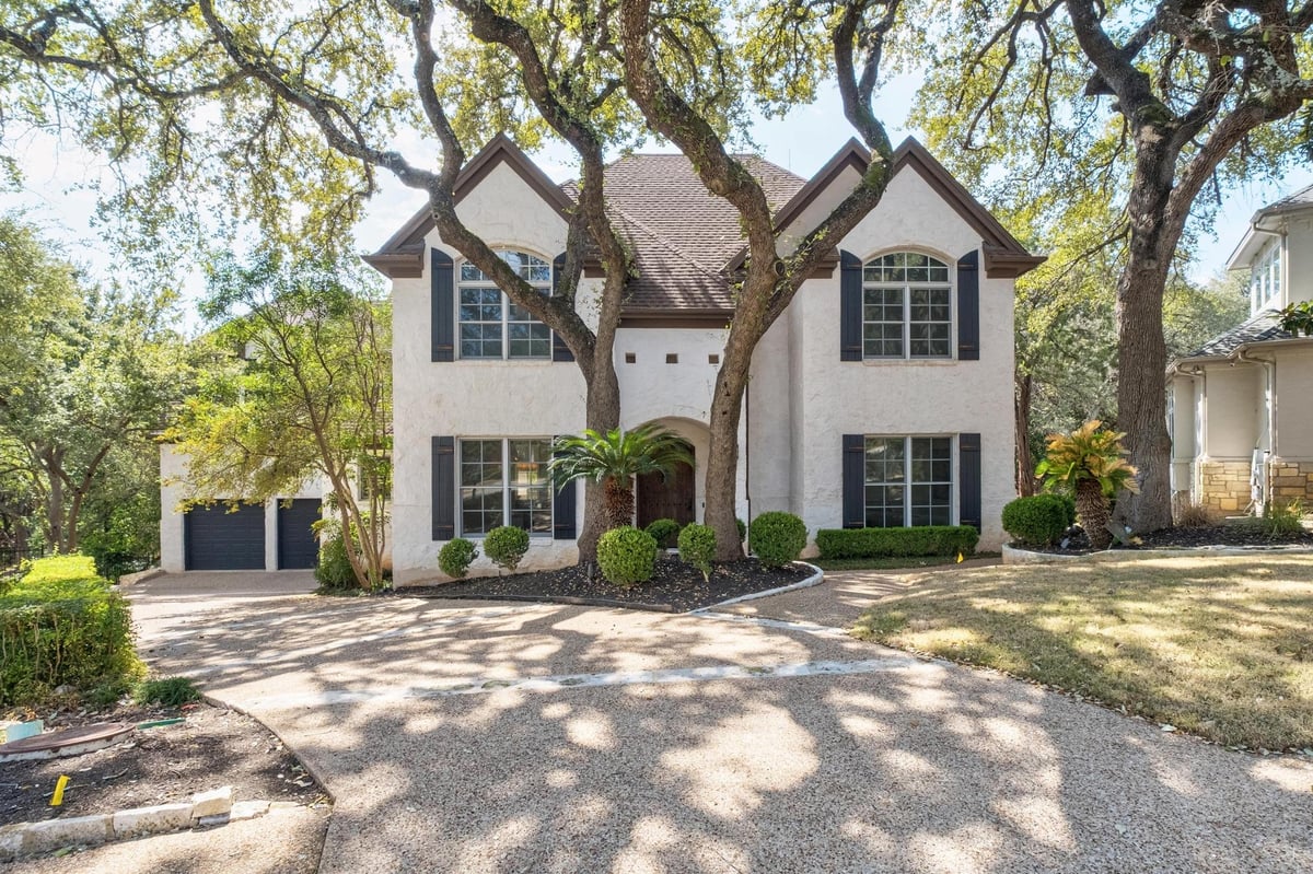 View 2900 Meandering River CT in Westview On Lake Austin Ph C 2900 Meandering River CT - front exterior - Luxury home in Westview On Lake Austin Ph C, Austin, TX