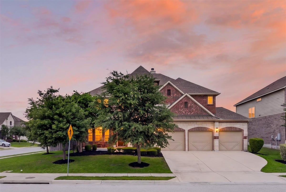 View 2900 Waterson St in Commons At Rowe Lane Ph V A 2900 Waterson St - front exterior - Luxury home in Commons At Rowe Lane Ph V A, Pflugerville, TX