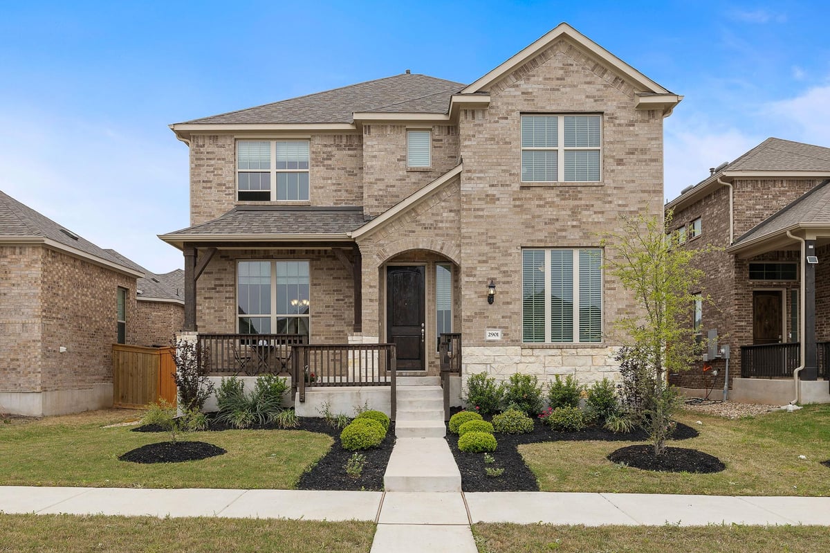 View 2901 Oak Chase CV in Deerbrooke 2901 Oak Chase CV - front exterior - Luxury home in Deerbrooke, Leander, TX