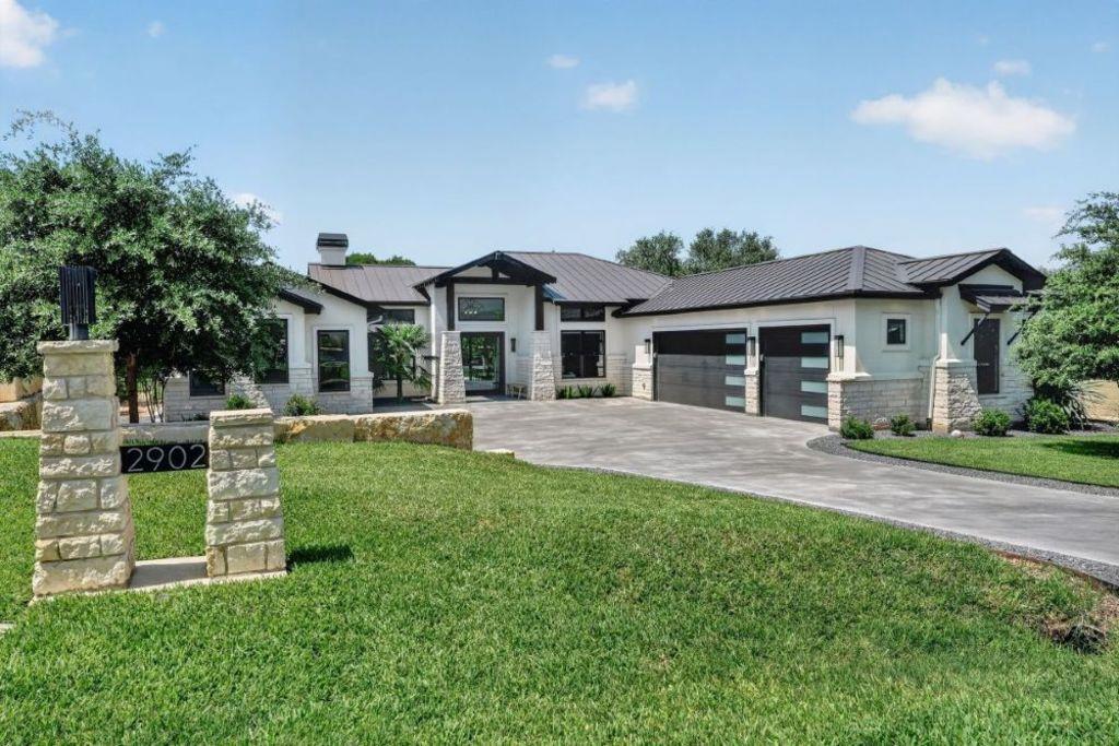 View 2902 Bay West Blvd in Applehead West 2902 Bay West Blvd - front exterior - Luxury home in Applehead West, Horseshoe Bay, TX