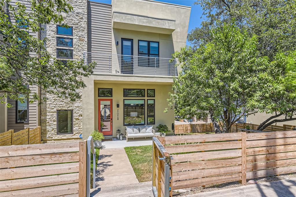 View 2908 S 5th St Unit #A in Denizen Condo Amd 2908 S 5th St Unit #A - front exterior - Luxury home in Denizen Condo Amd, Austin, TX