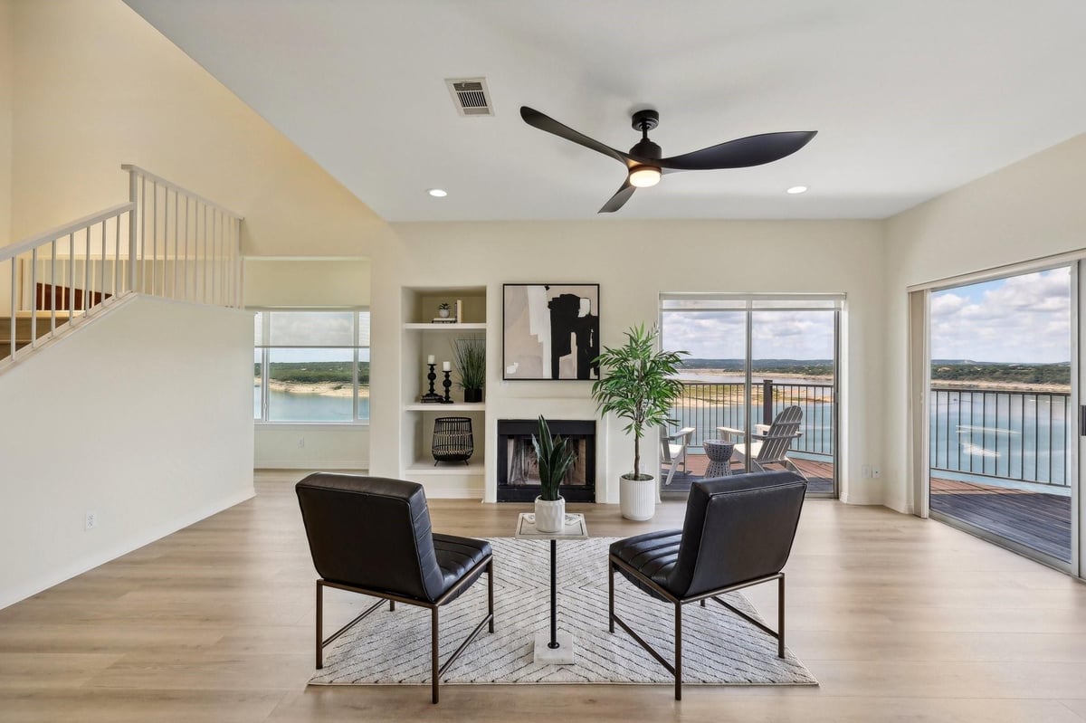 View 2918 RANCH ROAD 620 Unit #G134 in Villas On Travis Condominiums Amend 2918 RANCH ROAD 620 Unit #G134 - front exterior - Luxury home in Villas On Travis Condominiums Amend, Austin, TX