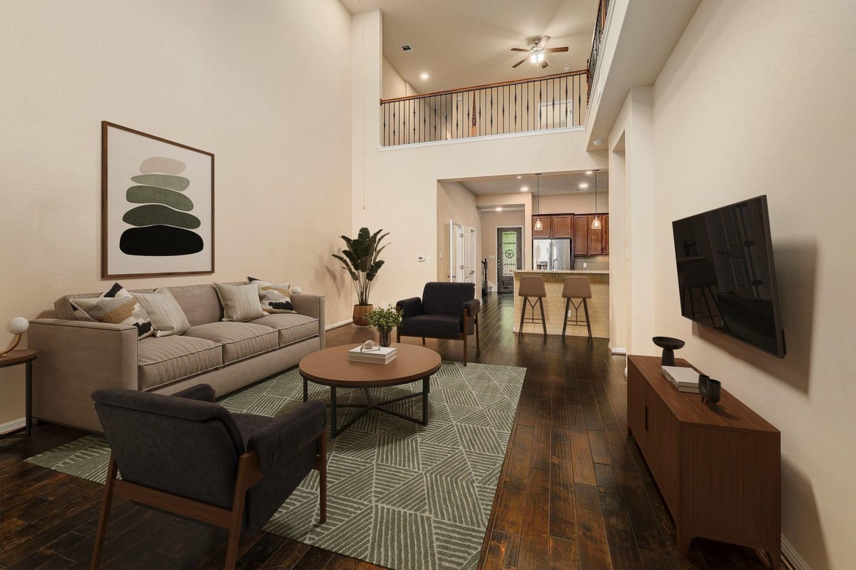 Living area at 2930 Grand Oaks Loop Unit #3102 - 3 bed 2 bath home