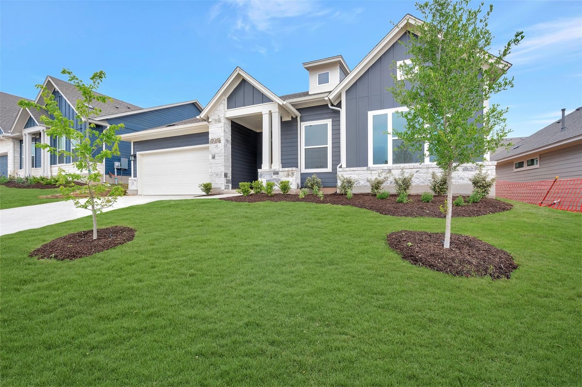View 297 Flowering Senna Dr in Sunfield 297 Flowering Senna Dr - front exterior - Luxury home in Sunfield, Buda, TX