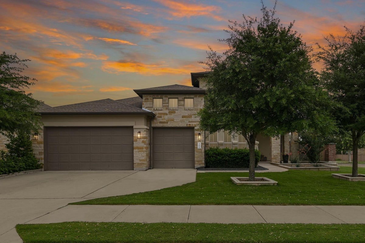 View 300 Blue Agave Ln in Teravista 300 Blue Agave Ln - front exterior - Luxury home in Teravista, Georgetown, TX