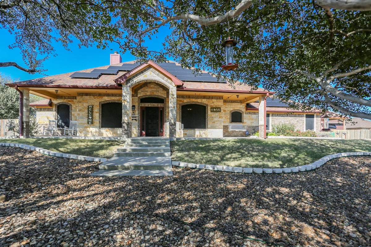 View 301 County Road 4772 in Cactus Crk Ph One 301 County Road 4772 - front exterior - Luxury home in Cactus Crk Ph One, Kempner, TX