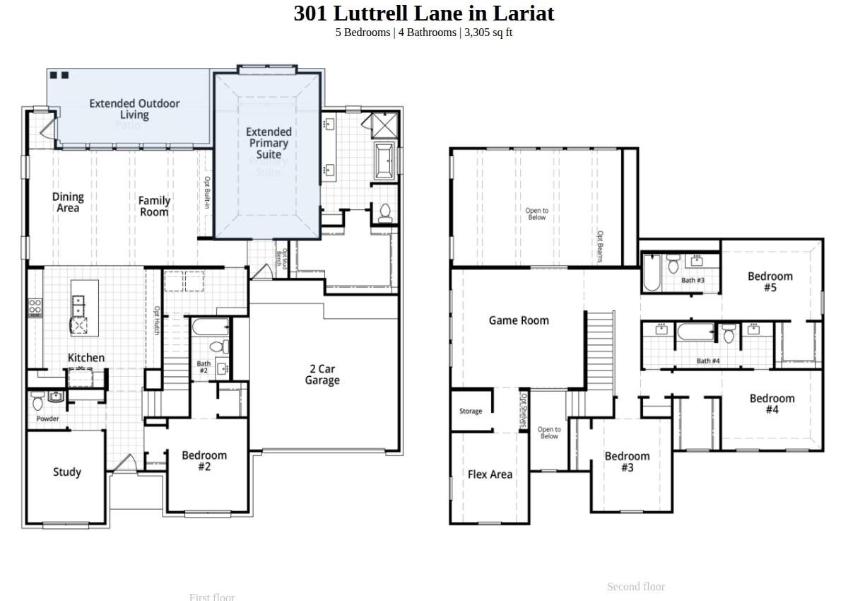 Living area at 301 Luttrell Ln - 5 bed 4 bath home